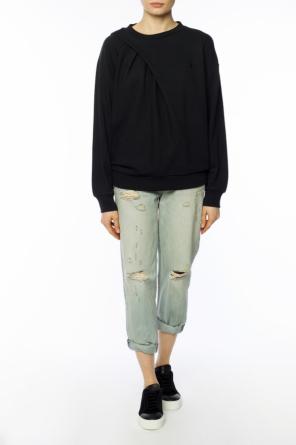 Gathered sweatshirt with logo, zdjęcie 2 Gathered sweatshirt with logo od T by Alexander Wang